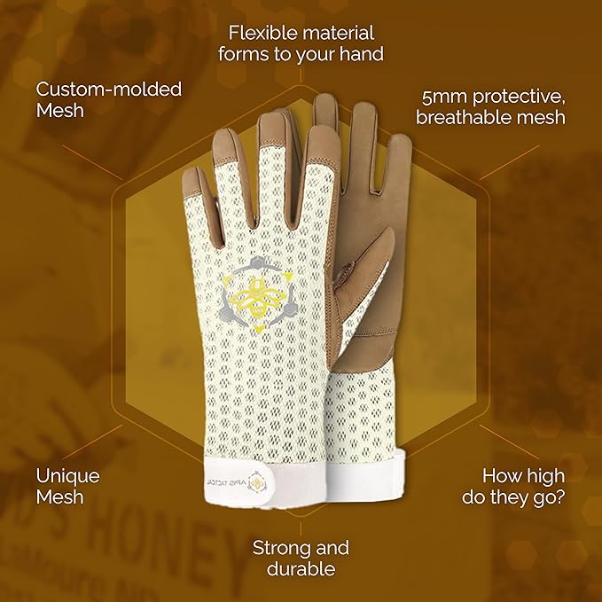 PIGSKIN Apis Tactical Heavy Duty Beekeeping Gloves