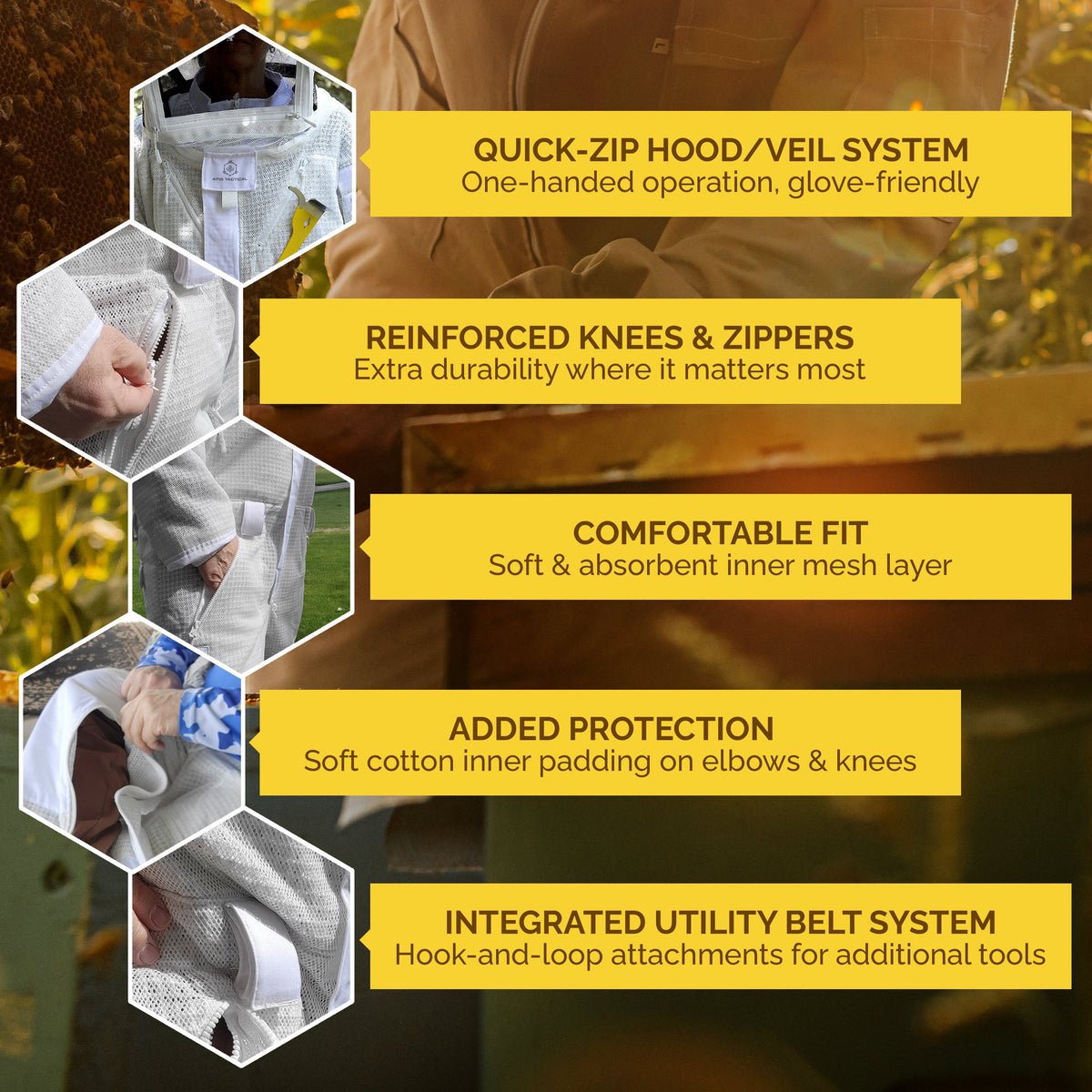Apis Tactical PRO Full-Length Beekeeping Suit
