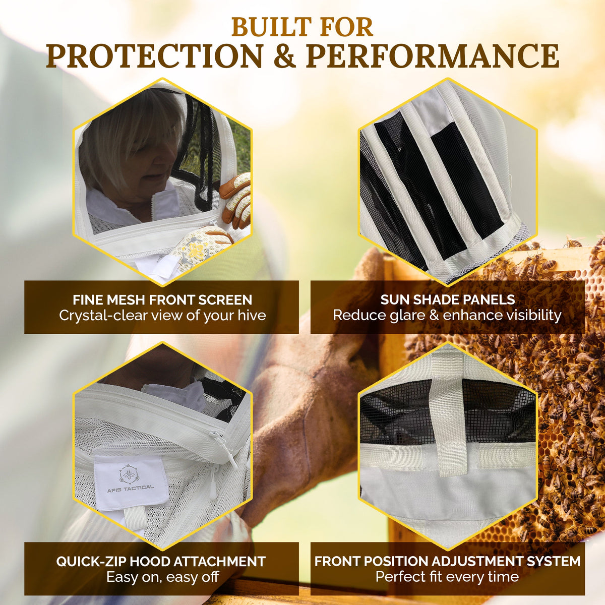 Apis Tactical PRO Beekeeping Fencing Veil