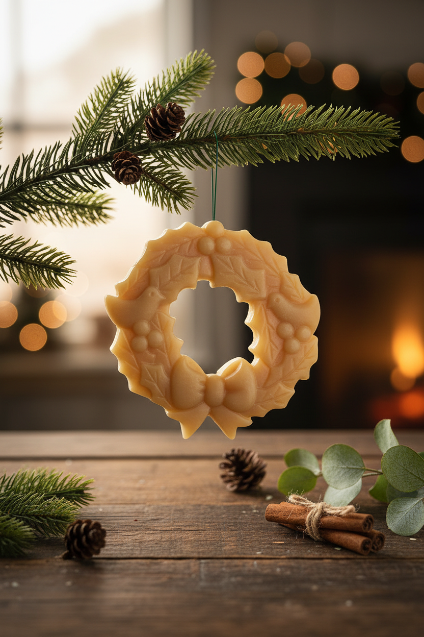 Natural Beeswax Ornaments (Large)