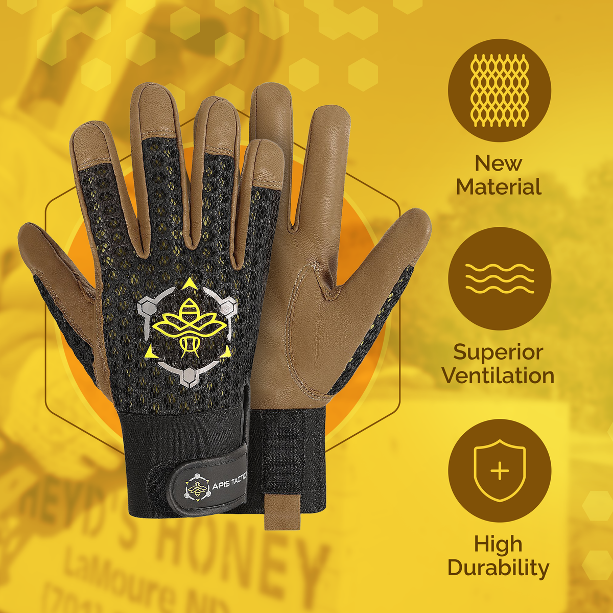 Apis Tactical PRO Beekeeping Gloves