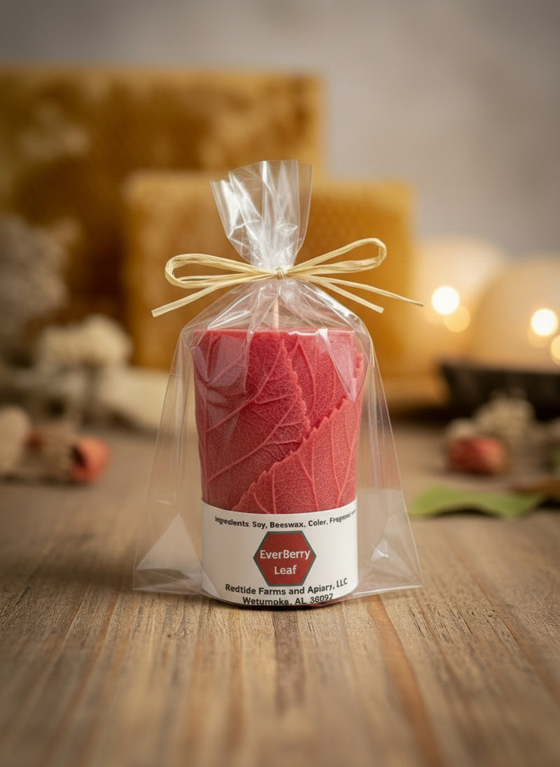 Candle (Red Leaf-Everyberry)