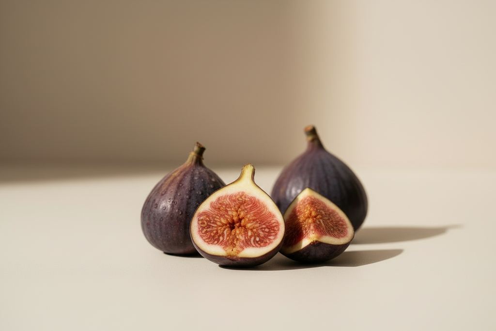 remove the dropper bottles and zoom in more on the fig